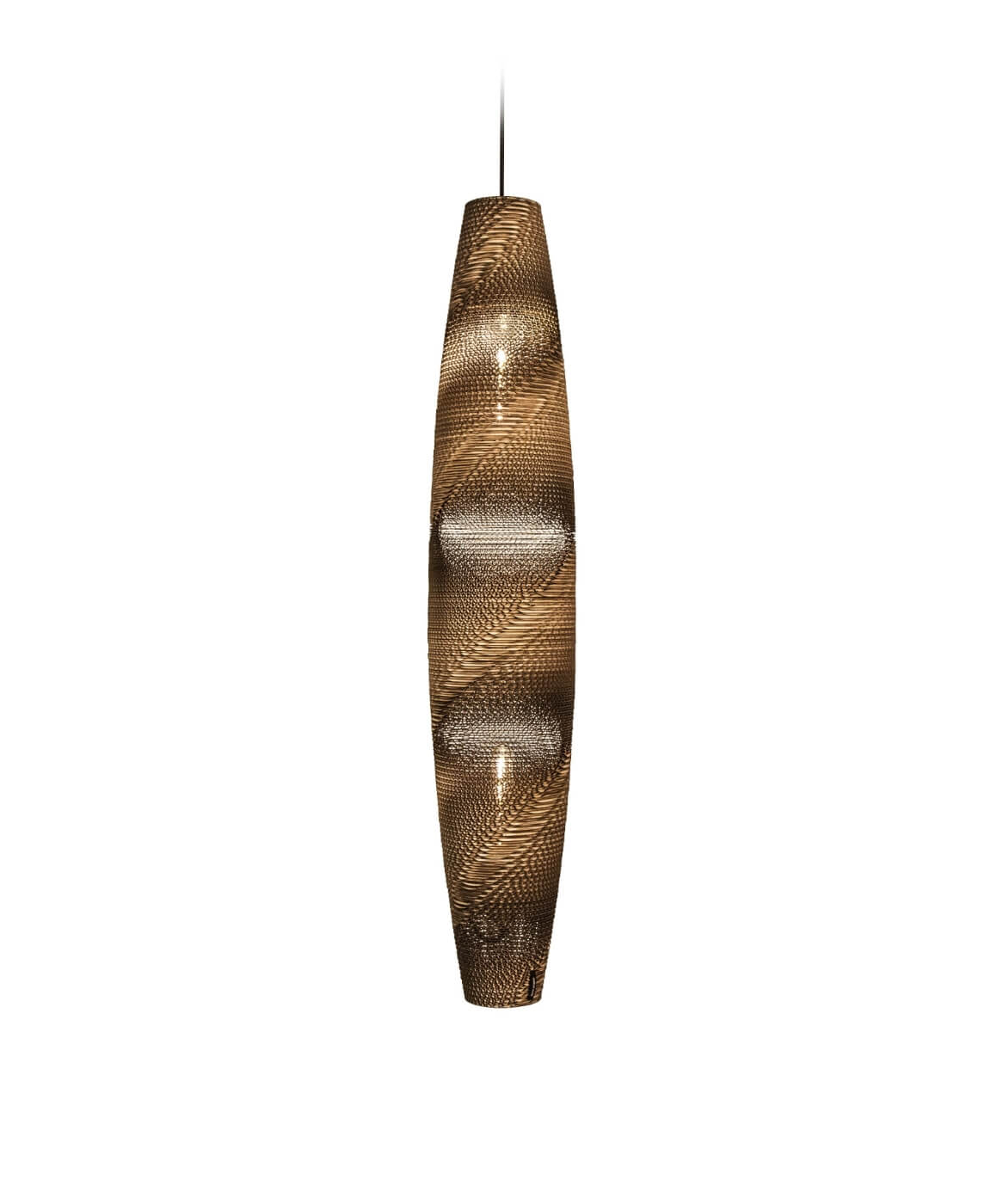 Skinny Pendant - Natural Kraft