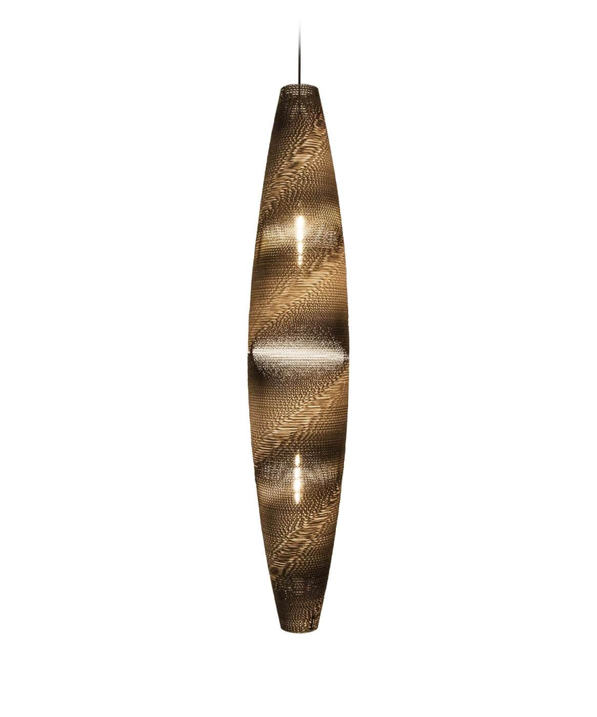 Skinny Pendant - Natural Kraft