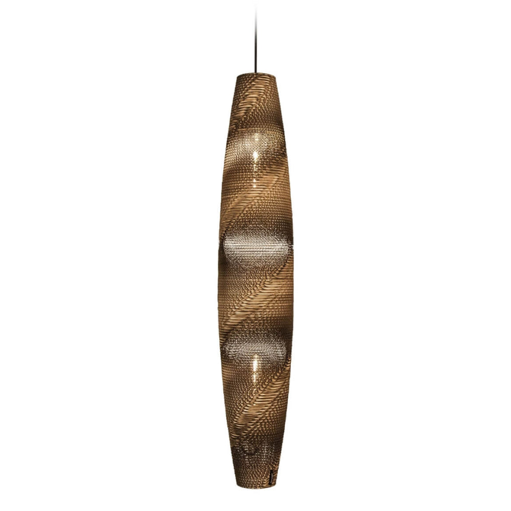 Skinny Pendant - Natural Kraft
